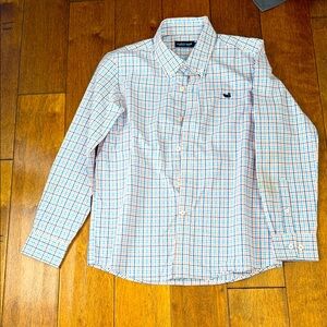 Southern Marsh Kids Checkered Shirt - Blue and Red